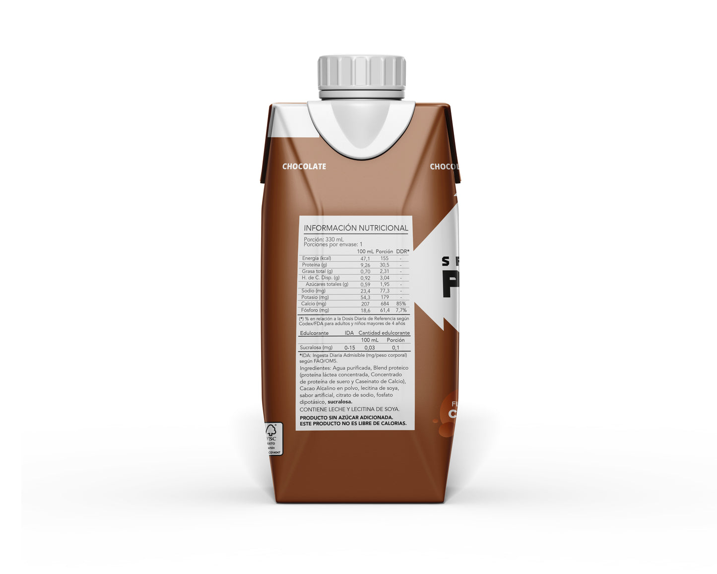 Bebida Proteína Shake SNP Chocolate – Pack 18 Unidades 330ml