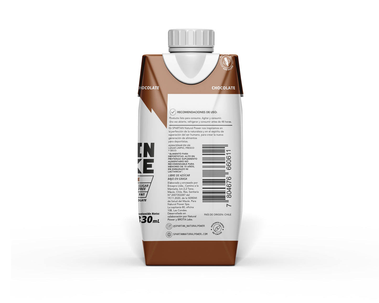 Bebida Proteína Shake SNP Chocolate – Pack 18 Unidades 330ml