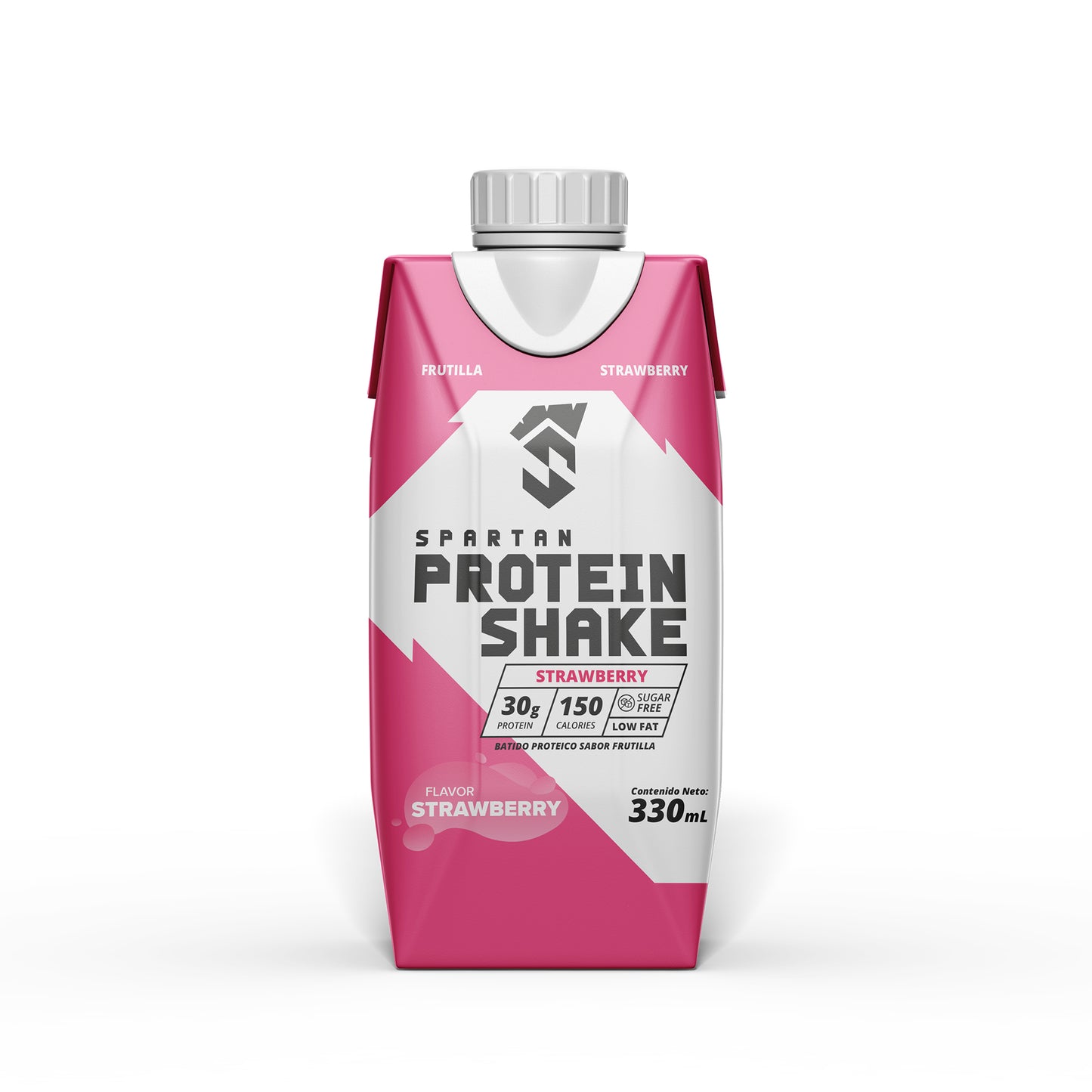 Bebida Proteína Shake SNP Frutilla – Pack 18 Unidades 330ml