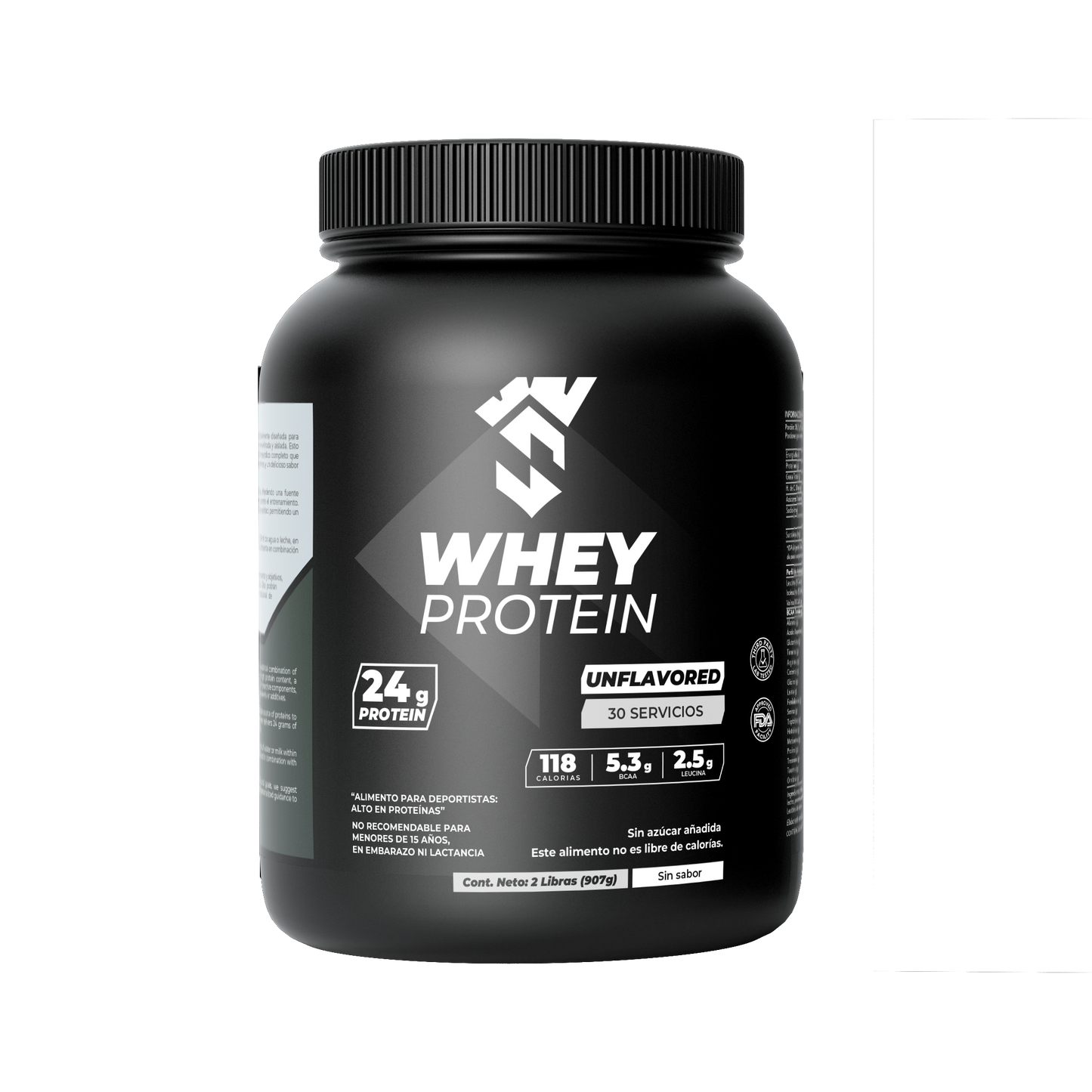SPARTAN WHEY PROTEINA UNFLAVORED (SIN SABOR) 907 GR / 2 LIBRAS