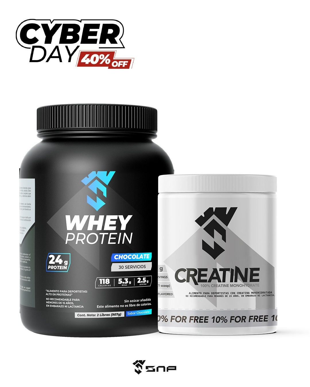 PACK WHEY PROTEIN + CREATINE 330 GR